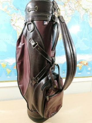 Gemini Leather Vintage 1995 Golf Bag Made In Usa