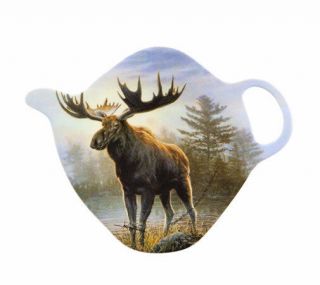 Moose Tea Bag Holder Ashdene Melamine Teapot Shape Retired Design Rare