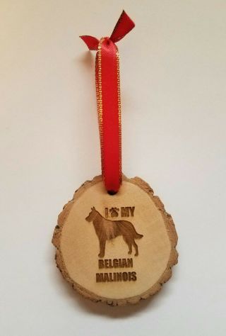 I Love My Belgian Malinois Dog Ornament Pet Lover Keepsake Gift Christmas