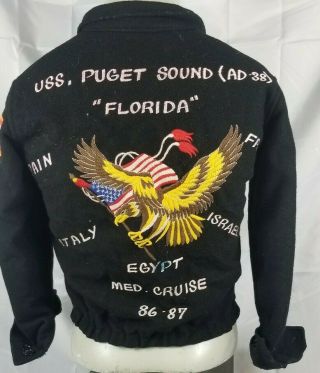 Vintage Us Navy Tour Jacket 1980 