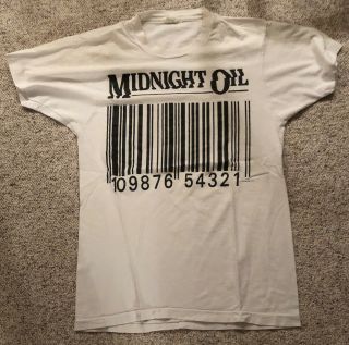 Vintage 1988 Midnight Oil 10 9 8 T - Shirt