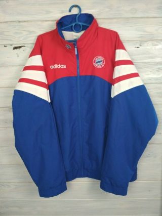 Bayern Munich Jacket Size L Vintage Retro Football Soccer Adidas