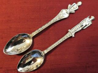 Boy Scouts Canada & Wolf Cubs Silver Plated Collector Spoons X 2
