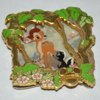 2006 Wdw " It All Started With Walt " Event Animation Bambi W/flower 3d Le 450 Pin