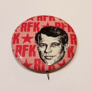 1968 Robert F.  Kennedy Rfk Campaign Political Button Pin