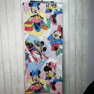 Vintage Disney Minnie Mouse Double Size Flat Sheet 80x94