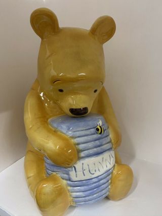 Winnie the Pooh With Hunny Pot Disney Treasure Craft Mexico Cookie Jar 2