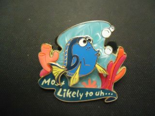 Disney Wdw Pin Trading University Finding Nemo Dory Most Likely To Uh Pin Le 500