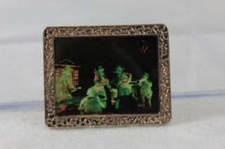 Disney Wdi Haunted Mansion Ghost Band Le 300 Silver Framed Pin