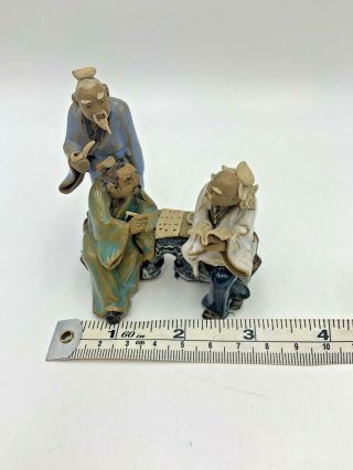 Vintage Chinese Japanese Shiwan Mud Man Glazed Art Pottery Clay Figurine 2 2