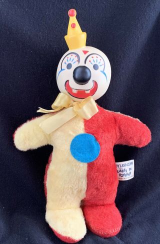 Rare Vintage Walt Disney Babes In Toyland Clown Gund Gundikins Plush Toy