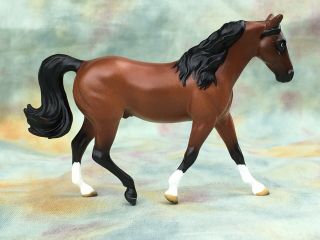 Breyer Model Horse Stablemate Custom Bay Roan Twh Shrinky Walking Horse Cm Ooak