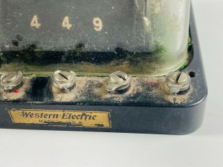 VTG Rare Western Electric 60 AP Selector Railroad Relay Coil Glass Case Metal 3