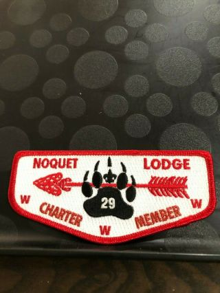 Oa Noquet Lodge 29 S1 Charter Member First Flap Nv