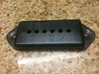 Black Vintage 1960s Gibson P - 90 Pickup Cover; Stamped Uc - 450 - 1 1