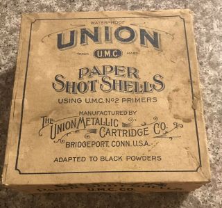 30 Vintage Union Umc 12 Ga Paper Shot Shells And Box
