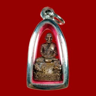 Phra Roop Lor Small Statue LP Pern Wat Bang Phra 2014 Thai Amulet Great Fortune 2
