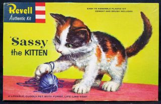 Vintage Revell H - 1903 1/1 Sassy The Kitten 