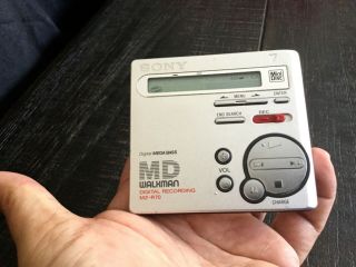 Vtg Sony Md Walkman Mz - R70 Portable Mini Disc Recorder Unit Only
