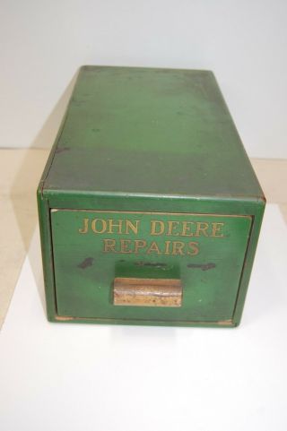 Vintage John Deere Wood File Box Dealer 2