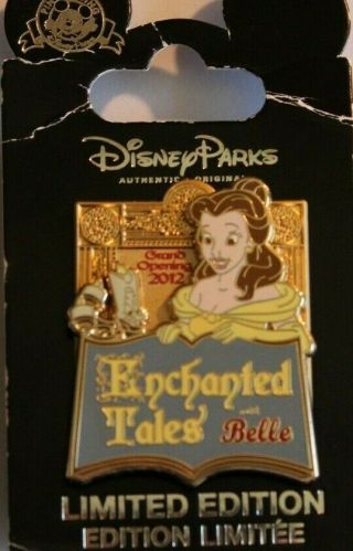 Disney Wdw Fantasyland Grand Opening 2012 Enchanted Tales Belle Le 2000 Pin