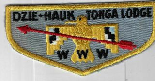 Oa 429 Dzie - Hauk Tonga Pre - Fdl Cb Flap Yel Bdr.  Jayhawk Area Ks [fbl - 1171]