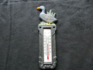 Mallard Duck Cast Iron Thermometer,  Ducks Unlimited Collector,  West - 0470