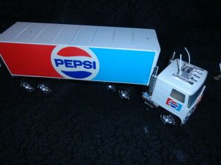 Rare Vintage Nylint Pepsi Cola Semi Tractor And Trailer 1 Sales Team 1988 Truck