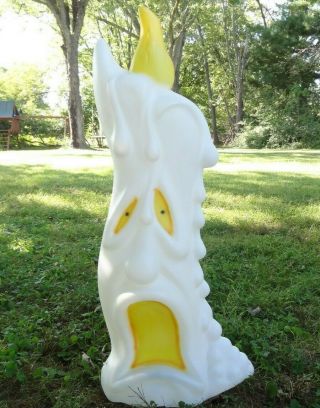 Vintage Empire Scared Melting Candle W/ 2 Sided Face 36 " Halloween Blow Mold