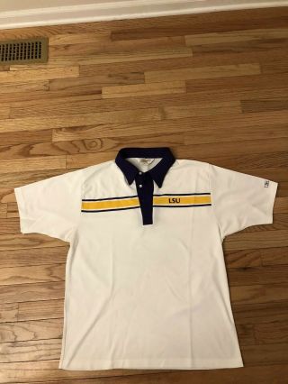 Lsu Tigers Ncaa Vintage Authentic Russell Athletic Coach’s Sideline Shirt Xl