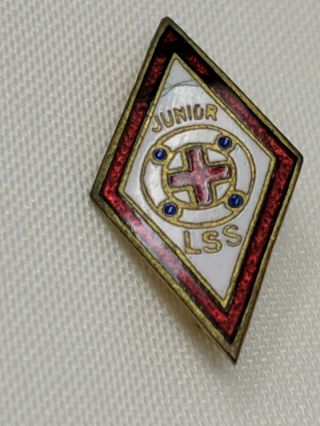 American Red Cross Arc Pin Junior Lss Vintage Bin Has Wear 9/4