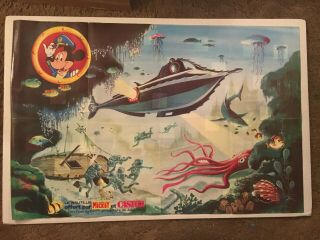 Disney,  20.  000 Leagues Under The Sea,  Nautilus,  French Movie Poster 1978,