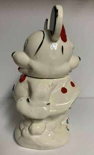 Vintage 1940 ' s Turn - A - Bout Double Sided Mickey And Minnie Mouse Cookie Jar 2