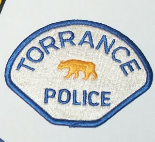 Very Old Torrance Police Los Angeles County California Golden Bear Ca Vintage