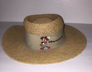 Vintage Walt Disney Mgm Studios Hat Mickey Mouse One Size Fits All Made In Usa