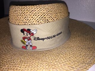 Vintage WALT DISNEY MGM STUDIOS Hat Mickey Mouse One Size Fits All Made In USA 2