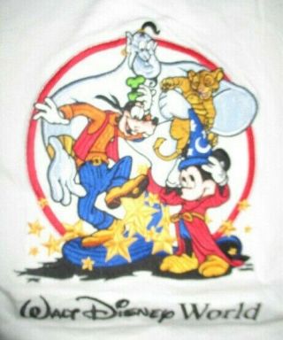 25th Anniversary Walt Disney World Mickey Mouse Goofy Simba (med) T - Shirt Aladin