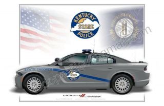 Kentucky State Police Dodge Charger Poster Print