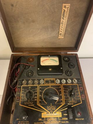 Vintage Tube Tester Dayrad Radio Corp Series 20 - C - 22 - C