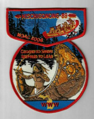 Boy Scout Oa 89 Mischigonong Lodge 2004 Noac Flap Set