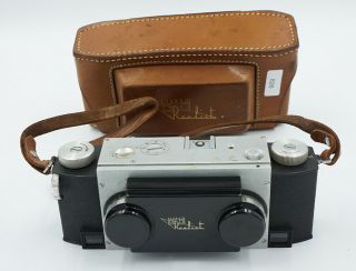 Vintage Stereo Realist 3d Camera David White F/3.  5 Anastigmat W/ Case 826