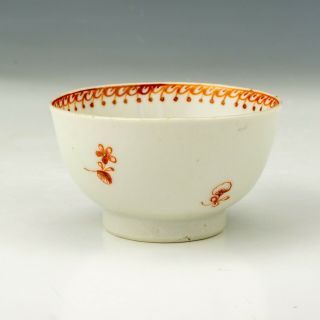 Antique Chinese Porcelain - Oriental Flower Decorated Tea Bowl - Hand Painted 2