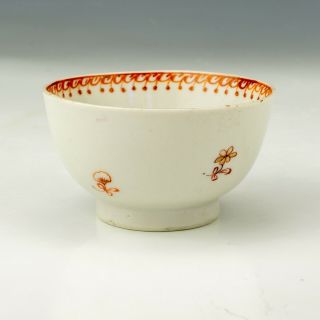 Antique Chinese Porcelain - Oriental Flower Decorated Tea Bowl - Hand Painted 3