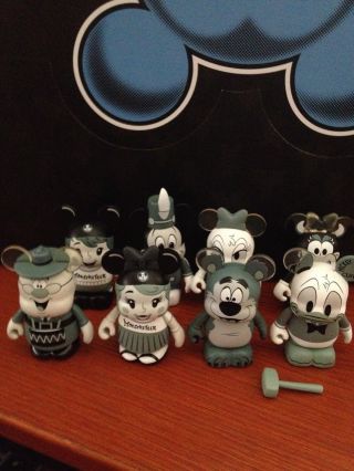 Disney Vinylmation Mickey Mouse Club - Complete Set Of 8 With Chaser