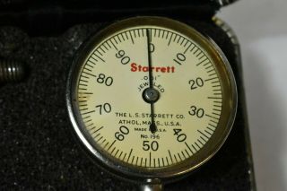 Vintage Starrett 196 Universal Back Plunger Dial Test Indicator Set in Case 3