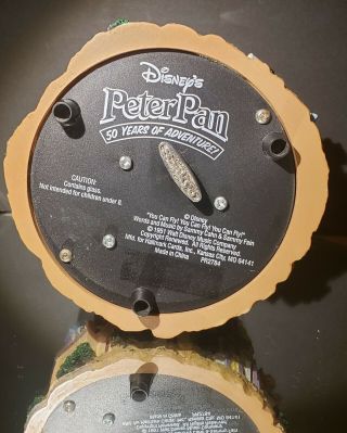 2001 Disney Peter Pan 50th Anniversary Musical Water Snow Globe Hallmark 2
