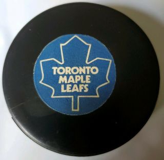 Toronto Maple Leafs Nhl Vintage Approved Viceroy Mfg.  Official Game Puck - Canada