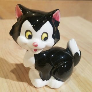 Vintage Walt Disney Pinocchio Figaro Cat Kitten Porcelain Figurine - Swanky Barn