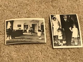 Set Of 2 Vintage John F Kennedy President Tcg Trading Cards Children Usa B/w