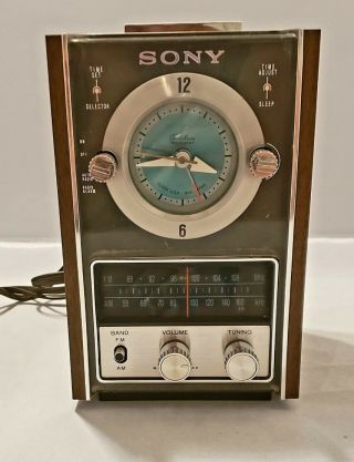 Vintage Sony Alarm Clock Radio Tfm - C490w